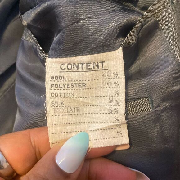 Giovanni Men's Gray 2 Piece Suit Size 46 Formal Double-Vented - Picture 11 of 16